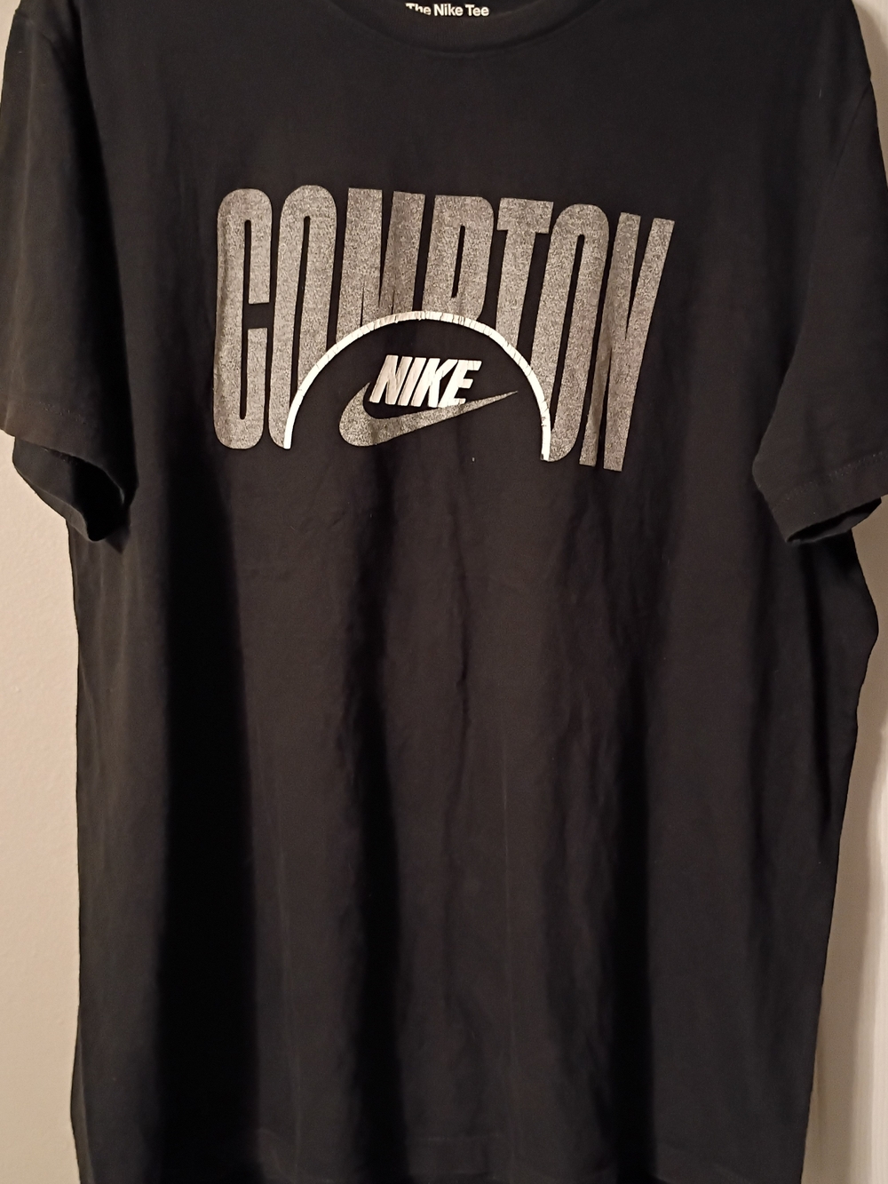 Nike Black and White Compton Graphic Short Sleeve Tee